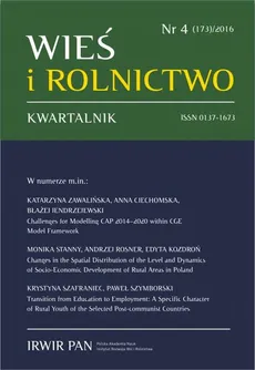 Wieś i Rolnictwo nr 4(173)/2016 - Izabella Bukraba-Rylska: Research on Rural Culture. Paradigm Shifts [Badania nad kulturą wsi. Zmiany paradygmatu]