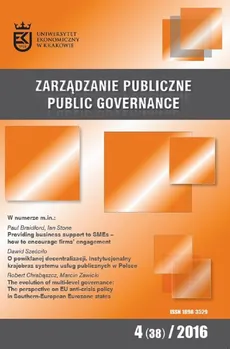 Zarządzanie Publiczne nr 4(38)/2016 - Dorota Jedlikowska: Normativisation and its processes as seen from the neo-functional perspective: Towards science governance