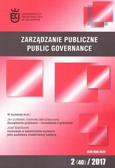 Zarządzanie Publiczne nr 2(40)/2017