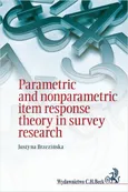 Parametric and nonparametric item response theory in survey research - Justyna Brzezińska