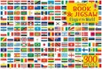 Book and Jigsaw Flags of the World 300 pieces