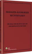 Krakauer-Augsburger Rechtsstudien. Die Rolle des Rechts in der Zeit der wirtschaftlichen Krise - Jerzy Stelmach
