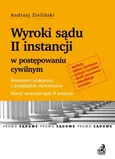 Wyroki sądu II instancji w postępowaniu cywilnym - Outlet - Andrzej Zieliński