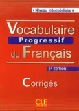 Vocabulaire progressif du français Niveau intermédiaire Corrigés Klucz 2. edycja - Outlet - Anne Goliot-Lete