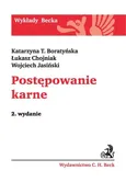 Postępowanie karne - Outlet - Boratyńska Katarzyna T.