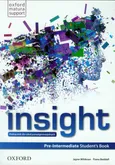 Insight Pre-Intermediate Student's Book Podręcznik dla szkół ponadgimnazjalnych - Fiona Beddall