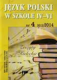 Język Polski w Szkole IV-VI 13/14 numer 4 - Outlet
