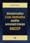 Uniwersalna Lista kontrolna auditu wewnętrznego HACCP - Małgorzata Wiśniewska