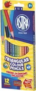 Kredki ołówkowe trójkątne Astra 12 kolorów