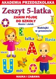 Zeszyt 5-latka Zanim pójdę do szkoły Basia i Julek - Outlet - Joanna Paruszewska