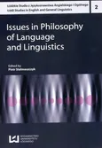 Issues in Philosophy of Language and Linguisti - Piotr Stalmaszczyk
