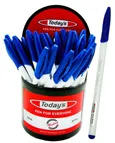 Długopis Today's Polo White niebieski 30 sztuk