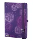 Notes A6 Dreamy Love fioletowy kratka
