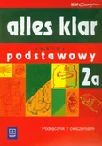Alles klar 2A Podręcznik z ćwiczeniami + 2CD - Outlet - Zofia Wąsik