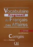Vocabulaire progressif des Affaires klucz 2 edycja - Jean-Luc Penfornis