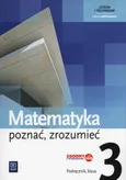 Matematyka Poznać zrozumieć 3 Podręcznik Zakres podstawowy - Outlet - Zygmunt Łaszczyk