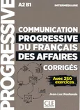 Communication progressive du francais des affaires nieveau intermediaire A2-B1 klucz - Outlet - Jean-Luc Penfornis