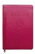 Biblia Pierwszego Kościoła pu różowa z paginatorami i suwakiem