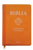 Biblia Pierwszego Kościoła żółta z białym tłoczeniem - Remigiusz Popowski
