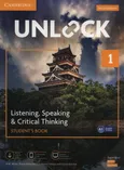 Unlock 1 Listening, Speaking & Critical Thinking Student's Book - Nancy Jordan