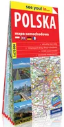 Polska papierowa mapa samochodowa 1:675 000