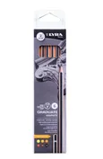 Ołówki grafitowe Lyra Graduate Artistic 6 sztuk mix