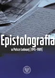 Epistolografia w Polsce Ludowej (1945-1989) - Outlet - Adamus Anna Maria