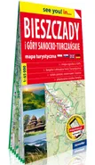 Bieszczady i Góry Sanocko-Turczańskie papierowa mapa turystyczna 1:65 000