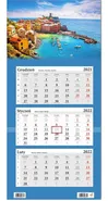 Kalendarz ścienny 2022 trójdzielny Morze i Miasto