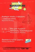 Miniatury matematyczne 75 Analogie między trójkątem i czworościanem Kto goli fryzjera? Sofizmaty matematyczne Geometria kartki papieru - Agnieszka Krause