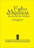 Folia Medica Lodziensia t. 37 z. 2/2010 - Praca zbiorowa