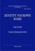 Zeszyty Naukowe WSHE, t. XVIII, Nauki Pedagogiczne