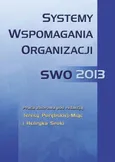 Systemy wspomagania organizacji SWO 2013