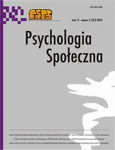 Psychologia Społeczna nr 2(37)/2016 - Maria Lewicka