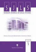 „Silesian Journal of Legal Studies”. Contents Vol. 5 - 04 Contracts Related to Public Procurements in the Polish Legal System