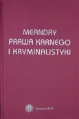 Meandry prawa karnego i kryminalistyki. Księga jubileuszowa prof. zw. dra hab. Stanisława Pikulskiego - Izabela Nowicka