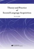 „Theory and Practice of Second Language Acquisition” 2018. Vol. 4 (1)