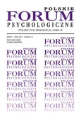 Polskie Forum Psychologiczne tom 24 numer 2