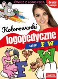 Kolorowanki logopedyczne Głoski F W z naklejkami - Magdalena Małecka