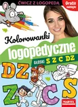 Kolorowanki logopedyczne Głoski S Z C Dz z naklejkami - Magdalena Małecka