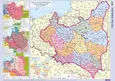 Ścienna historyczna mapa Polski