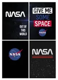 Zeszyt A5 w kratkę 60 kartek NASA okładka laminowana 10 sztuk