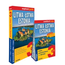 Litwa, Łotwa, Estonia 3w1: przewodnik + atlas + mapa - Byrtek Katarzyna, Popławski Kazimierz, Jankowiak Mirosław