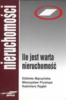 Ile jest warta nieruchomość - Elżbieta Mączyńska, Mieczysław Prystupa, Kazimierz Rygiel
