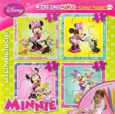 Puzzle Zig-Zag 2 w 1 Myszka Miki + flamastry