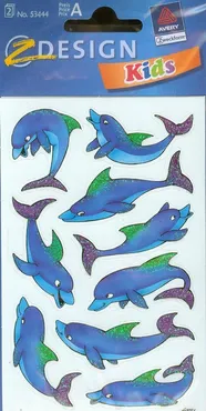 Naklejki na błyszczącym papierze Z Design Kids Delfiny