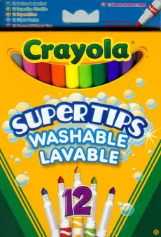 Flamastry Crayola spieralne pastelowe Supertips 12 sztuk