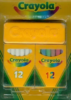 Zestaw kredy białej i kolorowej Crayola