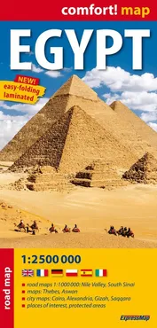 Egypt 1:2 500 000  laminowana mapa samochodowa