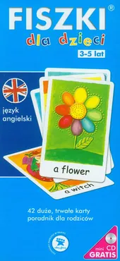 FISZKI język angielski dla dzieci 3-5 lat z płytą mini CD